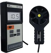 *Ships Within 1 Day * Digital Anemometer (Range: 0.4-30.0 m/s) for HVAC, Measure Air Velocities, Wind Speeds,Factory Calibration Certificate Model: Lutron AM-4201