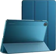 [JETech] Case for Samsung Galaxy Tab A9+ / A9 Plus 11-Inch 2023, Slim Translucent Back Tri-Fold Folio Stand Protective Tablet Cover, Auto Wake/Sleep (Teal)