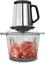 Electric Food Processor, Capacity Glass Bowl,400W Meat Blender & Vegetable Chopper With 4 Stainless Steel Blades For Dicing, Mincing, And Puree