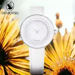 【SWAROVSKI 施華洛世奇】CRYSTALLINE LUSTRE 水晶光彩石英手錶-33MM 女錶 白色 送禮(5668887)