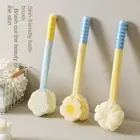 Dual-Sided Shower Body Brush Back Scrubber for Massaging and Exfoliating