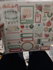 Crate Paper Busy Sidewalks Icons & Phrase Chipboard Stickers