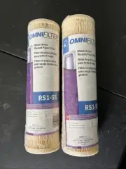 OmniFilter 20 Micron Rating RS1-SS 10" x 2.75" Pleated Sediment Filter QTY-2