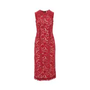 [P.A.R.O.S.H.] P. A.R. O.S. H. Macramé lace midi dress Woman M M Red