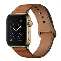 在飛比找樂天市場購物網優惠-適用iwatch4錶帶apple watch5真皮錶帶蘋果手