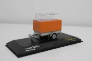 MINICHAMPS 400905221 1-axie trailer w/ canvas Silver/Orange 1/43 #NEW