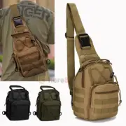 Mens Tactical Sling Chest Bag Assault Pack Messenger Shoulder Bag Molle Backpack