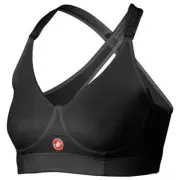 Castelli Womens Rosso Corsa Support Sports Cycling Bra - Black 4513077