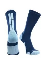 TCK Multisport Baseline 3.0 Crew Socks NAVY | COLUMBIA BLUE SM