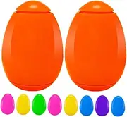 Totority Cute Easter Egg Toys 10pcs Egg Shaped Spinning Tops Easter Basket Filler for Kids Easter Egg Hunt Prize Party Favor