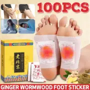 100pcs Detox Foot Patches Pads Natural plant Toxin Removal Sticky Adhesive NEW