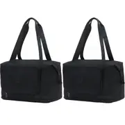 2x Tosca Lightweight Foldable & Expandable Flight Cabin Travel Tote Bag Black