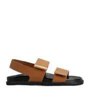 Tod's N6M Logo Engraved Sandals 36,37.5,37,38.5,38,39.5,39,40.5,40,41 brown