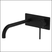 Abey Gareth Ashton 6B-WS220-B Poco Wall Basin/Bath Set 220mm - Black