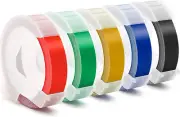 Embossing Label Tape Dymo Label Maker,3/8 Inch 3D Plastic Labels Dymo Organize