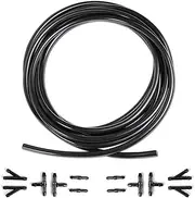 Hbxdeco Windshield Washer Hose Kit, 13.12Ft Windshield Washer Fluid Hose with 12PCS Hose Connectors, Universal Windshield Wiper Hose Repair Kit for Connecting Car Water Pumps and Nozzle