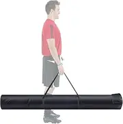 Corner Flag Storage Bag for Coaching Stick Black Oxford Cloth Slalom Pole Bag Agile Rod Bag Guard Flag Storage Bag Field Hockey Lacrosse Bag Effortless Organization for 16 Poles 6ft x 7Inch