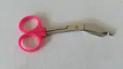 6 pcs Plastic Handle Pink Colored Bandage Scissors Scrub Nurse Holiday Gift