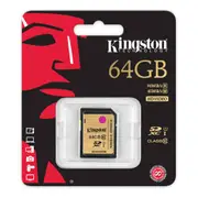 Kingston 64GB SDXC 300X Class 10 UHS-1 Memory Card 90MB/s Read Speed HD Video