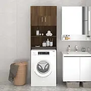 Generic Washing Machine Cabinet Brown Oak 64x25.5x190 cm,Home & Garden,Household Appliance Accessories,Laundry Appliance Accessories,Washer & Dryer Accessories