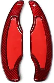 Car Steering Wheel Shift Paddles for C&adillac ATS ATS-L 2013 2014 2015 2016 2017 2018 2019 Red Car Steering Wheel Shift Paddle Carbon Fiber Shifter Extension HTEOPOEKFR