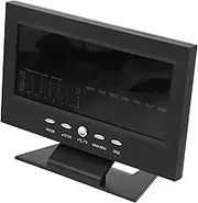 ABOOFAN Led Weather Forecast Alarm Clock Smart Calendar Electronic Clock Accurate Temp Gauge Calendar Space-Saving