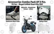 Zephyr Visor & Vambrace Combo "Pack Of 2 Pcs For Royal Enfield Guerrilla 450"