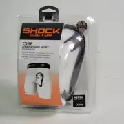 Shock Doctor Core Compression Short Bioflex Groin Cup, Men's L 32-34 Waist White