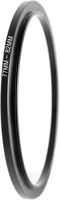 Kase 77mm to 82mm Step Up Ring Filter / Lens Adapter 77 Male 82 Female