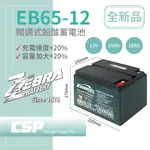 【CSP】EB65-12 銀合金膠體電池12V65AH電動車 電動機車 老人代步車 電動輪椅 更換電池 電池沒電