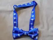 Blue Bowtie Sprig Acacia Leaf Fraternity Freemason Pretied Brotherhood NEW