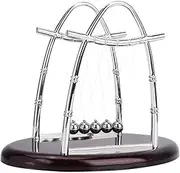 Newton's Cradle Balance Ball Science Puzzle Educational Tool Home Office Desk Decoration (S)