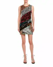 NWT $1,769 Missoni Multi Media Sleeveless Mini Fitted Dress size 38 IT US 2