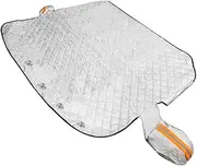 HAWILLOSCH 1Pc Magnetic Windshield Snow Cover for Cars Protective Frost Shield Durable Foil Pe Winter Sun Protection for Vehicle Windshield Protection