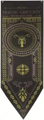 Game GoT Thrones Birthday Greyjoy House Banner 151x47cm