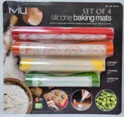 NEW 4 Piece MIU Silicone Baking Mats, Sheet, Silicone Mat, Microwave & Oven