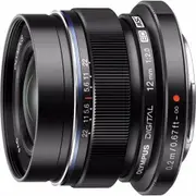 Olympus M.Zuiko 12mm f/2.0 Black Wide Angle Lens