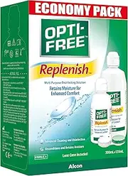 Alcon Opti-Free Replenish Contact Lens Solution Economy Pack