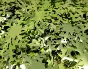 50 pcs Rare VTG Large Snowflake Sequins 30mm Metallic Green for Sewing or Crafts