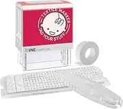 Mine Personalized Clothing Stamp Kit, Customizable Self Inking Fabric Stamp for School, Uniforms and Kids Clothing, Black Ink (039605)