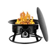 Camplux Portable Propane Gas Fire Pit, Outdoor Gas Fire Bowl with Cover, Carr...