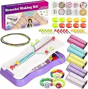Tehttz Friendship Bracelet Making Kit for Girls Age 8-12 Old, DIY Arts and Crafts for Kids String Bracelets Maker Craft Adjustable Handmade Bracelets Rope Weaver Kits Hand Rope Braid DIY Set Supplies