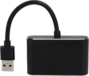 USB to VGA Adapter, HD Multimedia Interface Two-in-one Converter Adapter, USB3.0 4K 1080P Adapter for 10/8.1/8/ 7