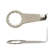 Fein 63903207012 Auto Glass 1" Steel L-Blade for Supercut Multimaster - 2-Pack