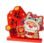 wiroouia Chinese New Year Decorations 2025 Centerpieces | New Year Table Signs - 2025 Chinese New Year Decoration Table Centerpieces Ornament Supplies For New Years