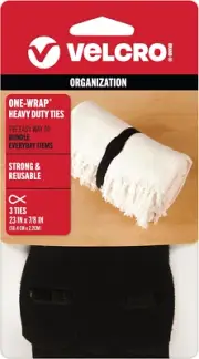 ONE-WRAP -Ties | Reusable Pre-Cut and Self Gripping | for Bundling Hoses, Wood,