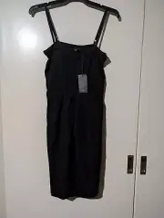 Womens SABA "Cecilia" Black Sleeveless Dress - Size 8 - BNWT!! (16)