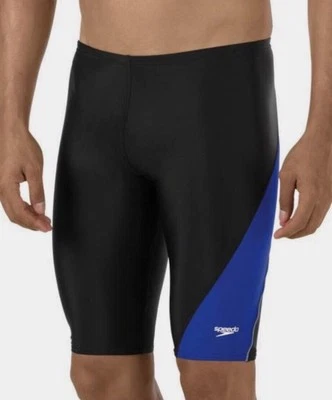 Speedo Blue Powerflex Eco Revolve Splice Jammer Black 32 Medium M