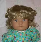 Global SWEETIE Doll Wig SIZE 13/14 (Runs Small) BLONDE Short Curls Ponytails NWT
