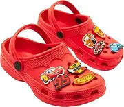 [Get Trend] Children's Slippers with Removable Charms and Heel Straps Garden Clogs Mules Children's Slippers